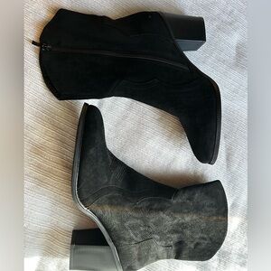 Chic Black Heeled Boots for Women